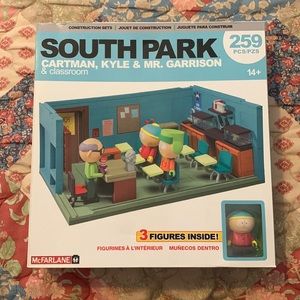 South Park Classroom construction set w/ Garrison, Cartman and Kyle